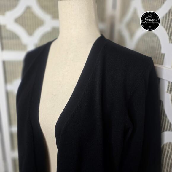 Relativity Black 3/4 Sleeve Shrug Size Large - Picture 2 of 7